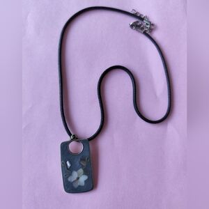 Mexico Alpaca Mother Of Pearl Abalone pendant Necklace